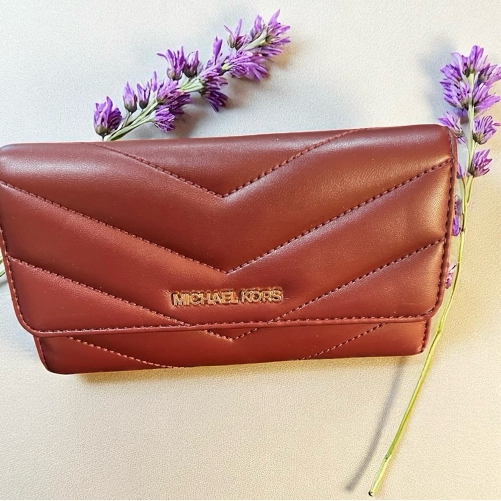 Michael Kors Burgundy Leather Wallet